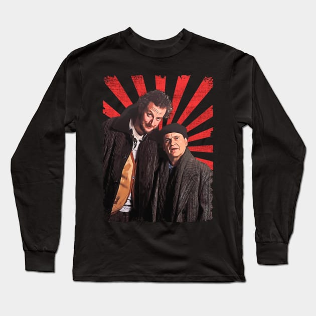 Harry and Marv Vintage Fan Art Long Sleeve T-Shirt by Sakonipopart